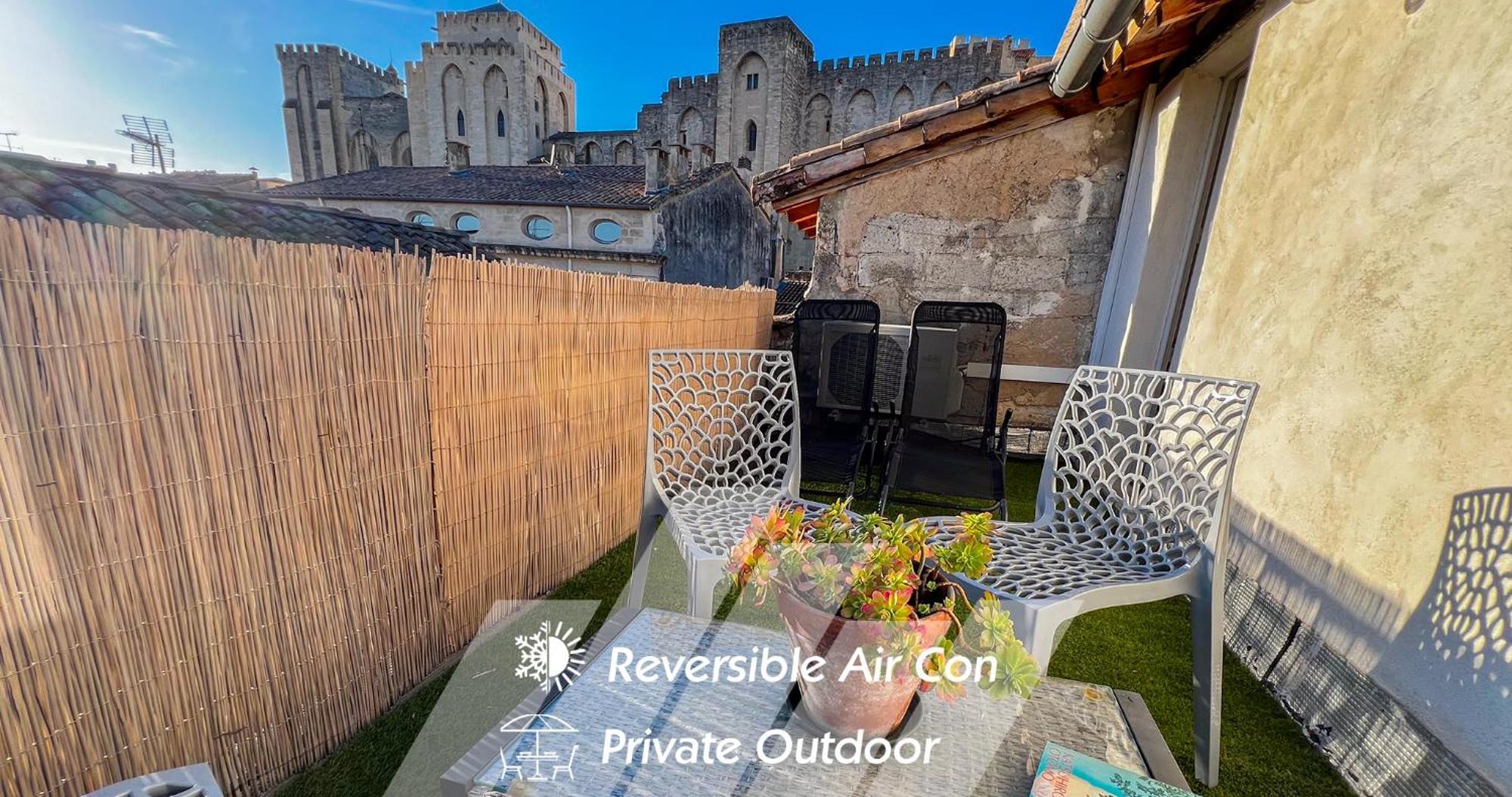 Ac - Private Exterior - Au Pied Du Palais Des Papes! Lägenhet Avignon Exteriör bild